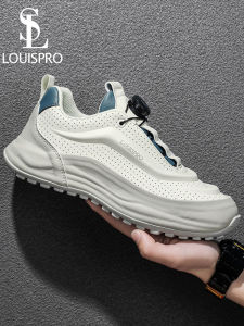 Mens Casual Running Shoes Soft Bottom Anti-Slip Breathable Sports Sneakers Comfortable All-Season Flat Footwear for Men