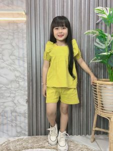 STELAN ANAK RUFFLE BAHAN LINEN KRINGKEL USIA 1-6TAHUN