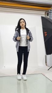 Jaket Wanita Bolak Balik Bahan Parasit Premium Taslan Hoodie Cewek Waterproof