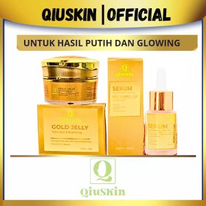 QiuSkin Paket Untuk Hasil Putih Dan Glowing Skincare Pemutih Kulit Wajah dan Penghilang Flek Hitam