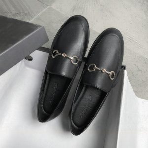MIFEI | Metal Buckle Loafer Style Shoes