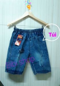 15_35kg Quần Jean lửng bé trai 2_8 tuổi quần short. Sỉ 0x 1x