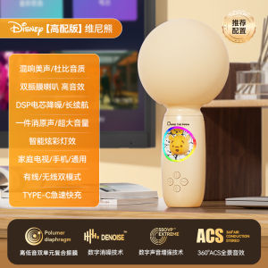 Strawberry Bear Childrens Microphone Speaker Integrated Singing Baby Early Education Toys New Year Gifts Wireless Bluetooth Handheld