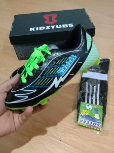 KIDZTUBS Sepatu Bola Anak Paket Komplit Sepatu Bola Tas Skin Deker Kaos Kaki Usia 6-10 Tahun Size 28 29 30 31 32 33 34 35 36 37 KDZ1733121824