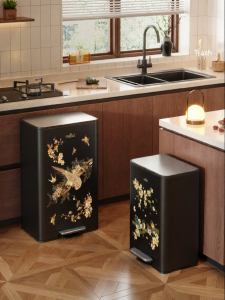 MEISD | Luxury Retro Kitchen Trash Can Large Pedal-operated