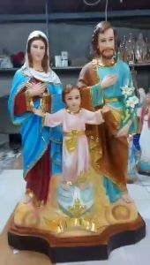 Tượng Gia Đình Thánh Gia 100cm sơn màu chất liệu nhựa composite - quà tặng gia đình công giáo