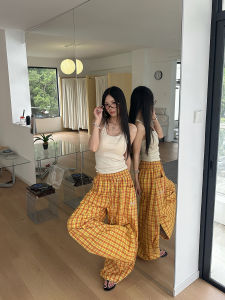 WILDAZI | Dopamine Summer Fashion Plaid Loose Fit Culotte