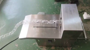 เครื่องรัดไส้กรอก มัดไส้กรอก กึ่งออโต้ ทำงานง่าย ลดเวลา แบบตั้งโต๊ะทำงาน