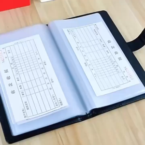 แฟ้ม สมุดออมเงิน กระเป๋าใส่สมุดบัญชีธนาคาร 3 สี หัวเข็มขัดแม่เหล็ก Book Bank Holder ATTCH