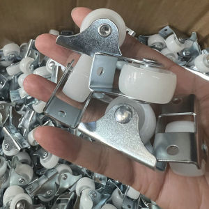 0.5 inch 1 inch directional wheel furniture pulley bookshelf drawer sorting and moving guide rail PP wheel small wheel