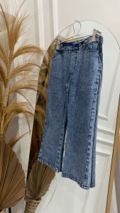 Meltz.id - Celana Cutbray Jeans Polos Panjang Anak Perempuan Umur 1 - 10 Tahun