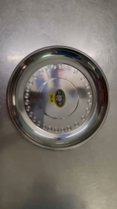 Dĩa Inox tròn lở đựng thức ăn nhiều size từ 22cm đến 28cm