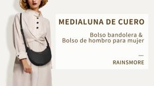 RAINSMORE Faux Leather Shoulder Bags for Women Crossbody Bag with Adjustable Strap Trendy Work Travel Crossbody Purse