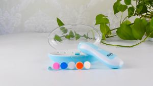 JOYNCLEON bé máy mài móng chạy điện dụng cụ cắt móng tay cho bé trẻ sơ sinh chống Pinch thịt sáu bộ chi tiết