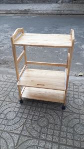 [HCM]Kệ để lò vi sóng 3 tầng rộng 60cm (Tự nhiên)