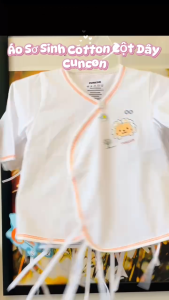 Áo Sơ Sinh Cotton Tay Dài Cột Dây Cho Bé Trai Bé Gái 0–3 Tháng | Dễ Dàng Điều Chỉnh Theo Cân Nặng Bé | Cotton Mềm Mịn Thoáng Mát An Toàn Cho Da Nhạy Cảm