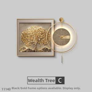 RUIBAHAO | Luxurious New Advanced Clock Decorative Wall Art