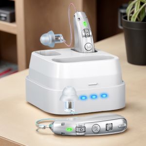 Thiết Bị Thu Giọng Nói Dành Cho Người Cao Tuổi Hoạt Động Đơn Giản Tuổi Thọ Pin Dài Với Micrô Và Đế Sạc Phụ Kiện Máy Nghe Nhạc MP3