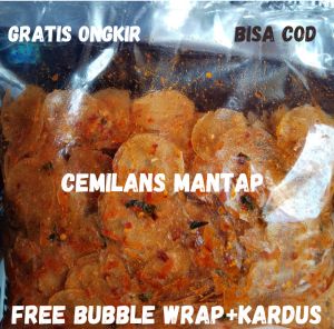 Cemilan Pedas Extra Daun Jeruk / Keripik Kaca / Kripca Bledag Enak / Edisi Promo per 3 pcs / Makanan