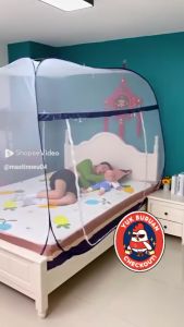 Kelambu Tidur Kelambu Lipat Dewasa Anti Nyamuk Ukuran Jumbo 200*200 Muat 4 orang
