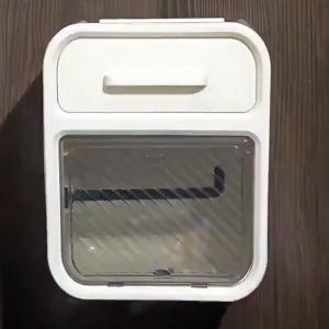 HW108- Tidy House Toilet Tissue Box Light luxury Wall Hanging Paper Holder Punch-free Waterproof Tissue Holder Waterproof Paper Box
