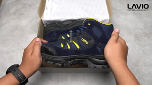 Lavio Sepatu Pria Safety Boots High Premium Quality Pascal Booster Mood Hiking Proyek Outdoor Touring Anti Licin Original