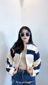 JAKET CROOPE WANITA - ANSWER ME CROOPE JAKET KOREAN STYLE FLEECE