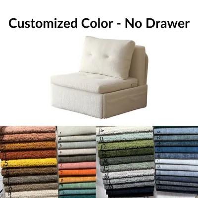 Cozylant Ciabatta Adjustable Sofa/Sofa Bed for Living Room / White Beige Blue Grey / Multifunctional Sofa for Study Room / Sofa Bed with Storage