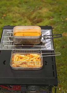 ตะแกรงทอดลวก Campingmoon ใช้กับกล่อง Lunch Box