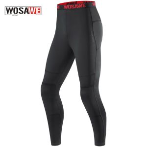 WOSAWE Breathable รถจักรยานยนต์เกราะกางเกงผู้ชายสะท้อนแสงกางเกงขี่จักรยานฤดูร้อนเหงื่อได้อย่างรวดเร็ว Slim กางเกง CE2 อุปกรณ์ป้องกัน