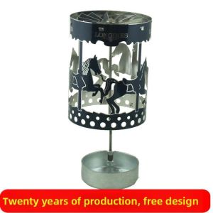 TONGGUMO | American Style Rotating Carousel Metal Candlestick
