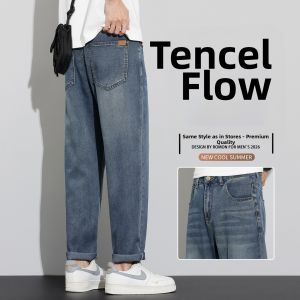 GUJOOCOW | Slim Fit Tapered Linen Cotton Pants