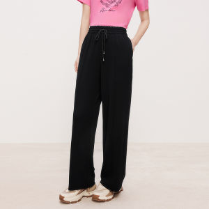 Koradior | Acetate Straight Fit Casual Trousers