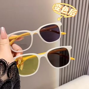 Kacamata Fashion KOTAK Bluecromic Anti Radiasi Blueray Filter High Beam Frame 3In1 A010