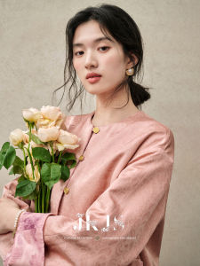 JK&JS | Áo Khoác Lụa Jacquard Hai Cách Mặc