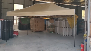 3x3/3x4.5/3x6M Folding Retractable Tent Heavy Duty Waterproof Big Tent Outdoor Steel Column Tent