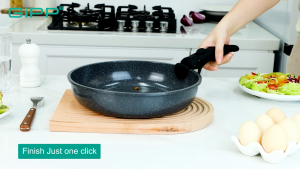 Gipp Nonstick Ceramic Rock 15 Pcs Cookware Set Non PFAS & PTFE & PFOA Handle Removable With Lid