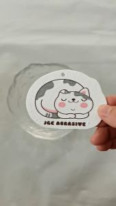 Cartoon Compressed Dishwashing Wood Pulp Cotton Kitchen Sponge Scrub Sponge Span Basuh Pinggan - KW45 [Little B House]