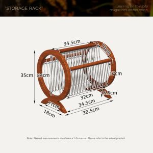 Retro Style Newspaper and Magazine Rack