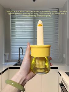High-temperature Resistant Kitchen Oil Brush With Bottle
