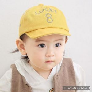 T.I - Topi Bisbol Anak Laki Perempuan Lucky 8 Bordir Baseball Hat Import