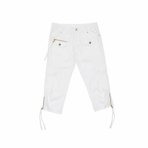 1JINN STUDIO | Workwear Multi-pocketed Ribbon Trimmed Slim Fit Comfortable Canvas Shorts