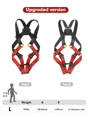 Xinda Child Full Body Harness Indoor Outdoor Rock Climbing Expansion Protection Children Safety Belt