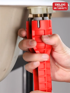 【Pure Pulse】 8 In 1 Flume Wrench Basin Faucet Installer Multifunctional Wrench Repair Tools For Toilet Bowl Sink Bathroom Kitchen Plumbing