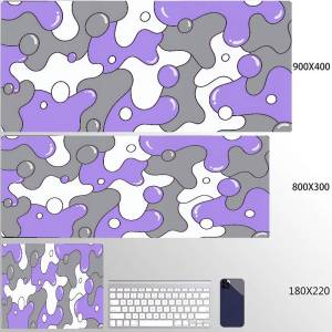Bandai | Gaming Mousepad XXL Large Keyboard The Table Speed Desk Mat Anime 800X300 Blue Mouse Mat Liquid Strata Art Mouse Pad Desk Mats