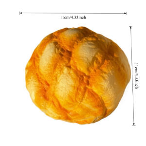 Squishy Pineapple Bun Squeeze Toy Soft Milk Aroma Bread Fidget Toy Slow Rebound Realistic Bread for Adults Stress Anxiety