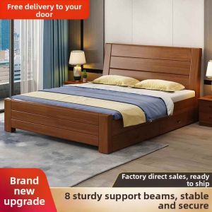 DANBIYIN | Solid Wood Chinese Thick Bed 1.8m
