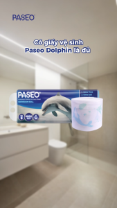 [DEAL SỐC BLACKFRIDAY] Combo 2 Lốc 10 cuộn Giấy Vệ Sinh Paseo Dolphin Cao Cấp (4 Lớp) - Tan Nhanh Trong Nước