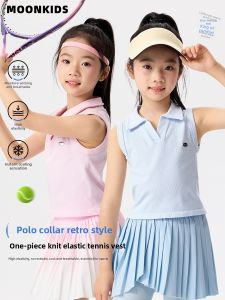 Moonkids | Sports Polo Sleeveless Top for Girls