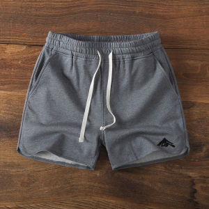 Mens Summer Cotton Running Shorts Casual Fitness Training Comfortable Breathable Split Straight Leg Short Pants